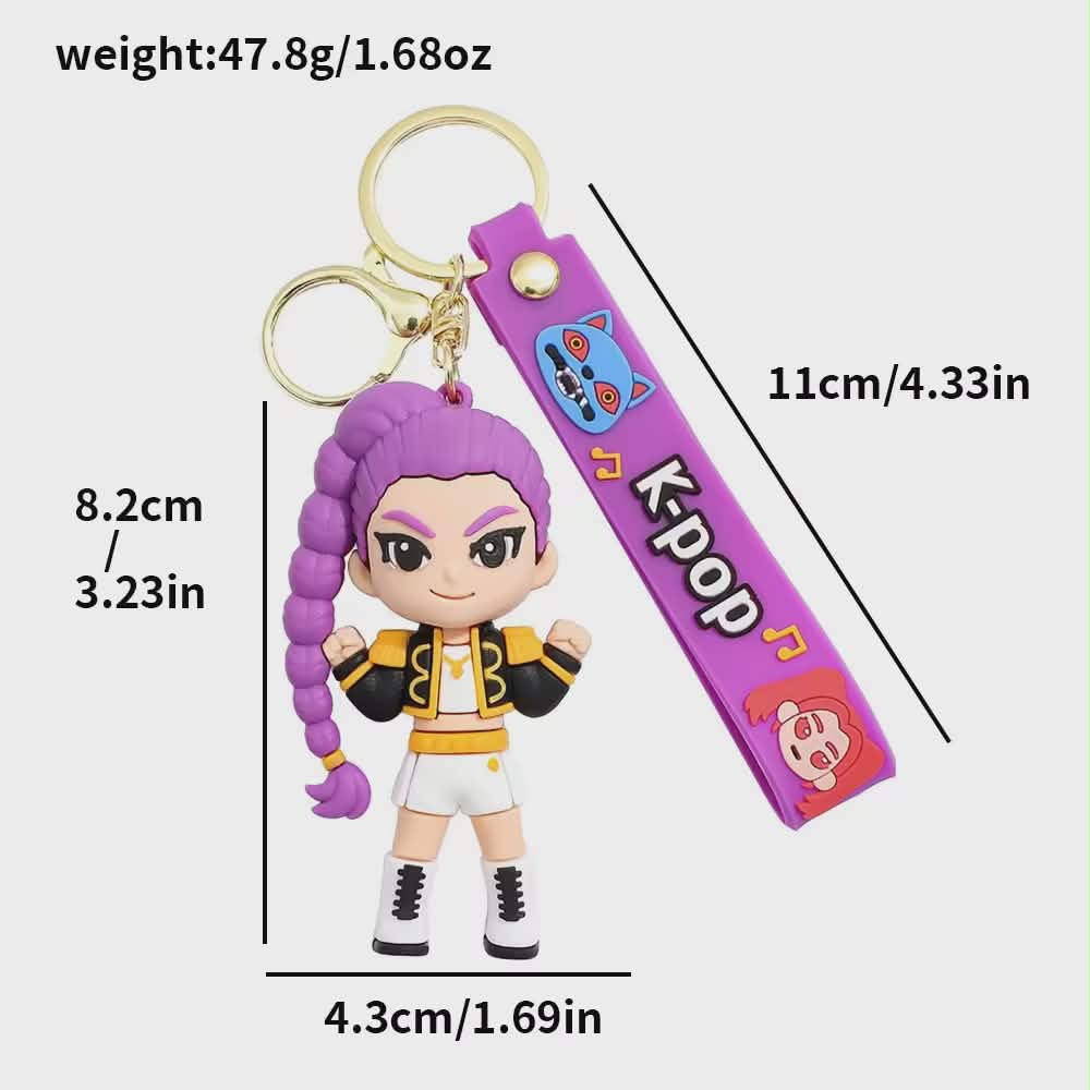 K-Pop Demon Hunters 3D Keychains