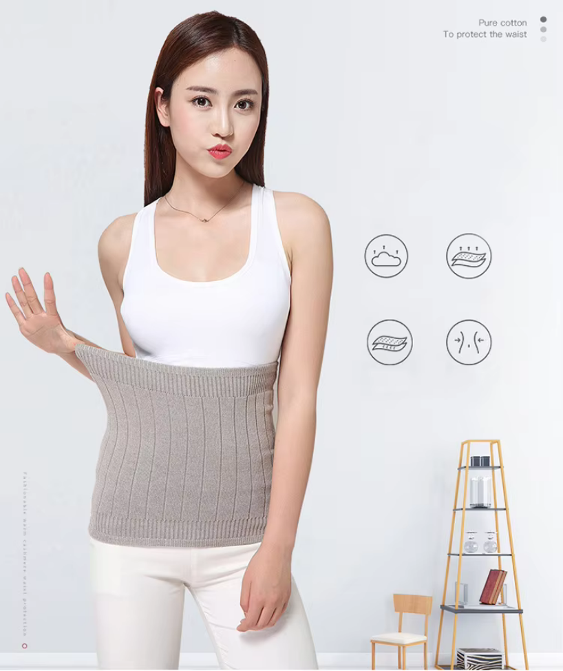 YUPPIE TONE Cashmere Waistband - Wärmer Nierengurt Unisex Für Bauch Und Rücken