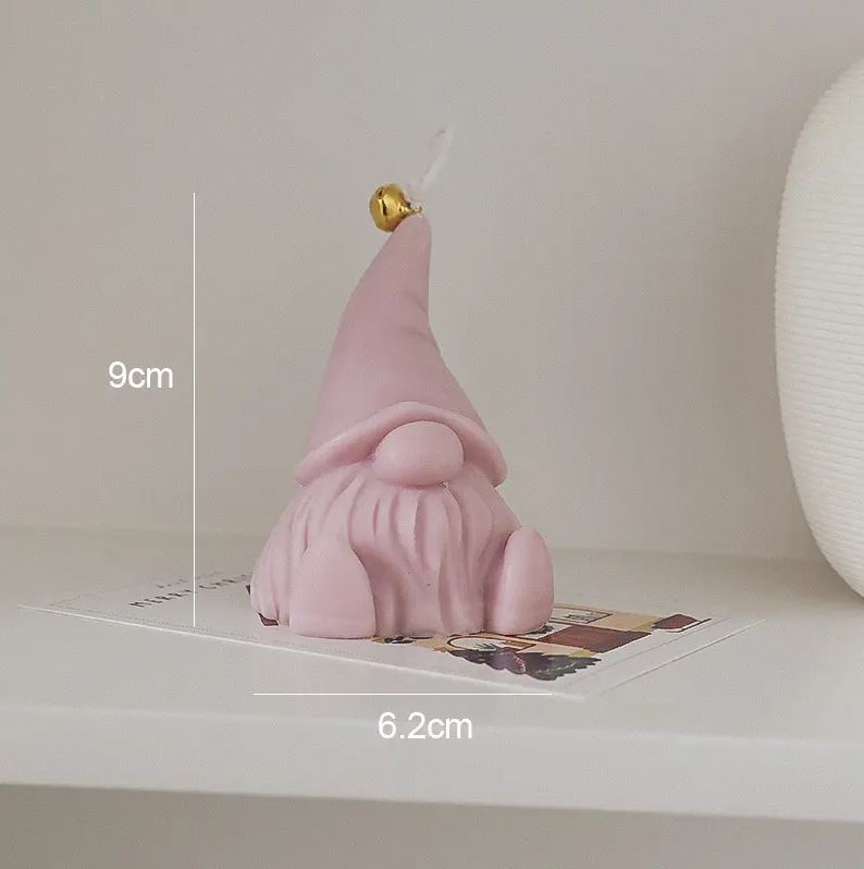 Christmas Gnome Candle.
