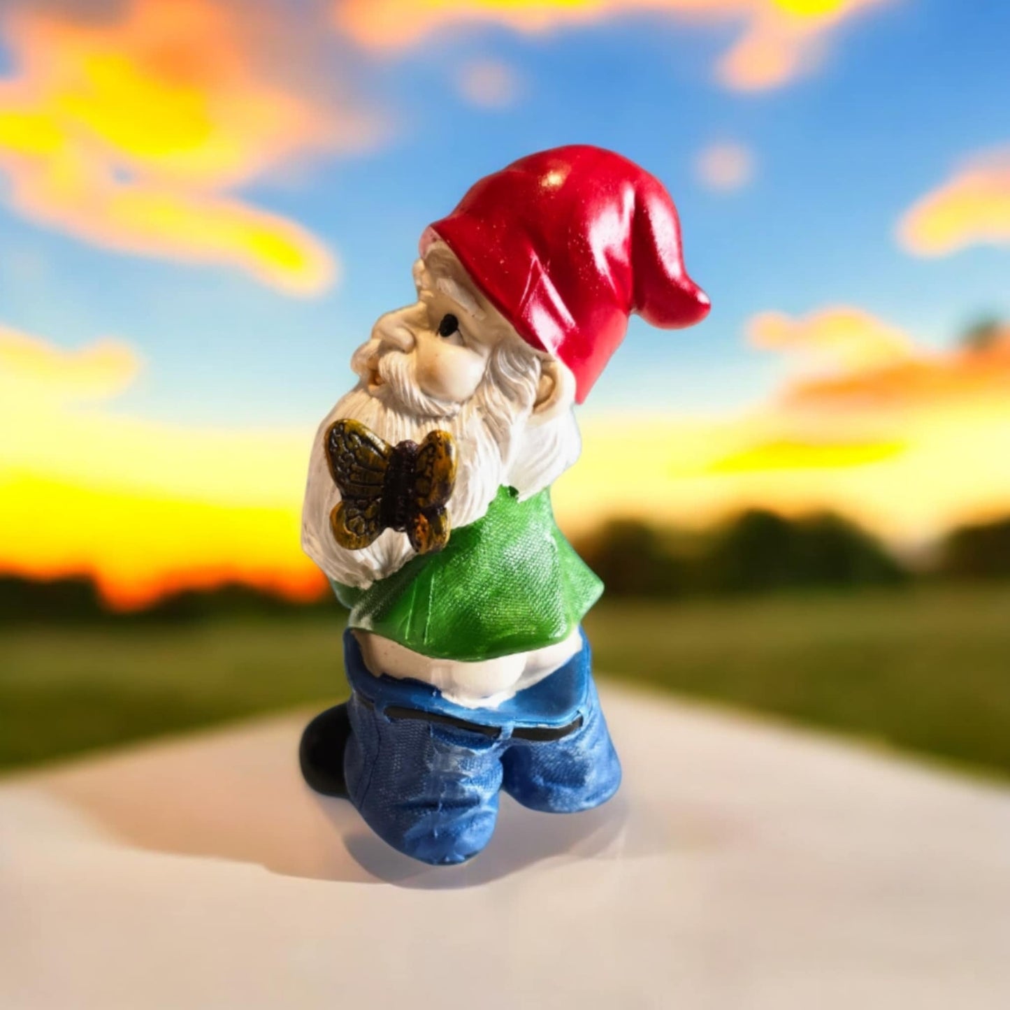 Naughty "Neville" Gnome With Pants Down