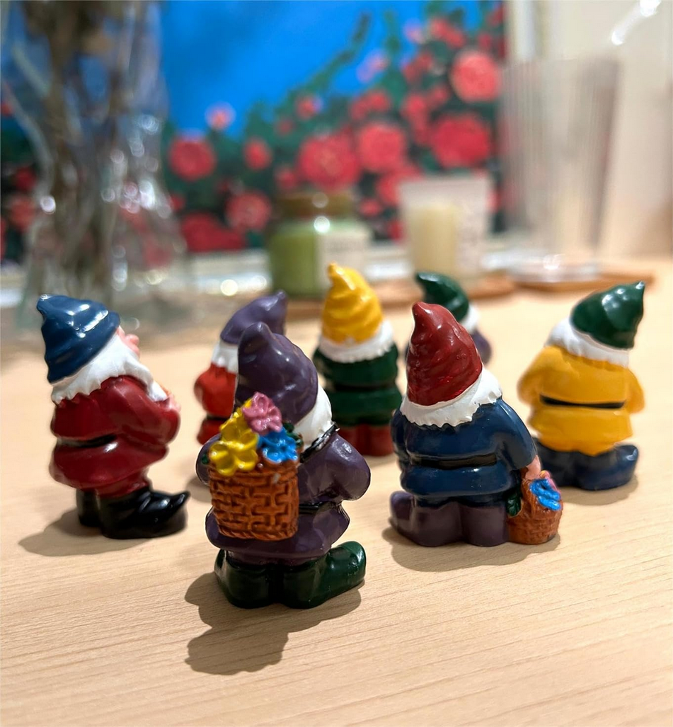 7pc Mini Fairy Garden Gnomes Set
