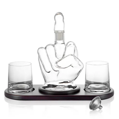 Middle Finger 1000ml Whiskey Decanter - Perfect Gift