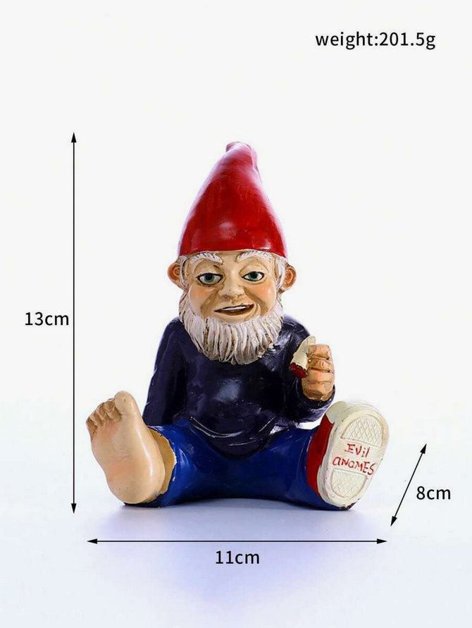 "Gnomey" the Evil Weed Smoking Garden Gnome