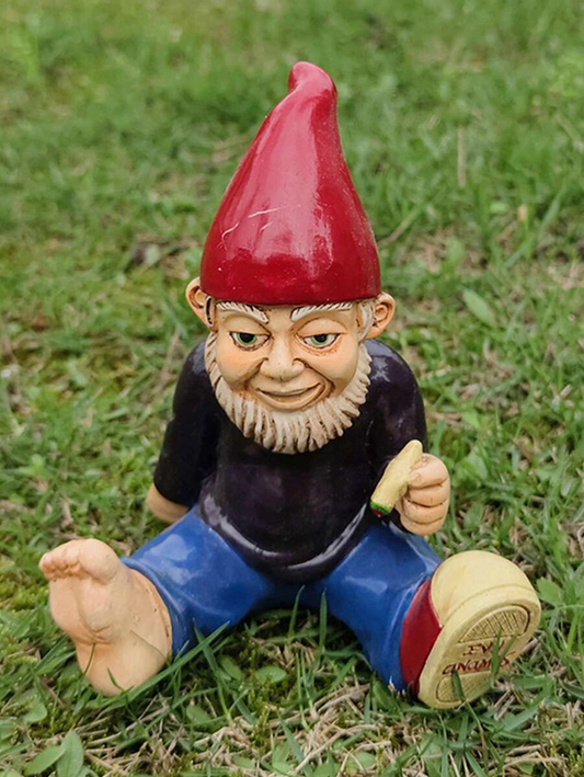 "Gnomey" the Evil Weed Smoking Garden Gnome