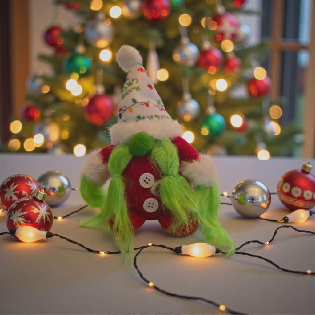 "Grinchy" Plush Gnomes Set