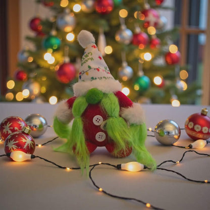 "Grinchy" Plush Gnomes Set