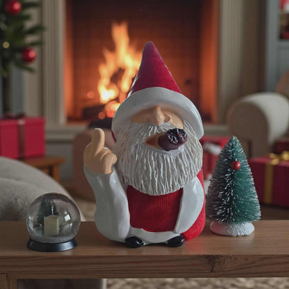 Naughty "Nick" Santa Dwarf Garden Gnome